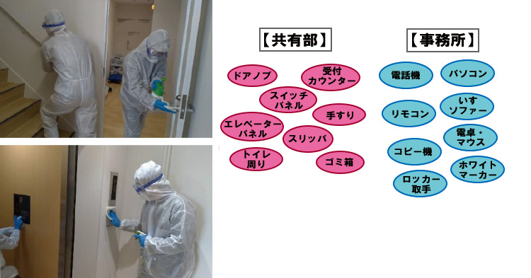 拭き上げ作業